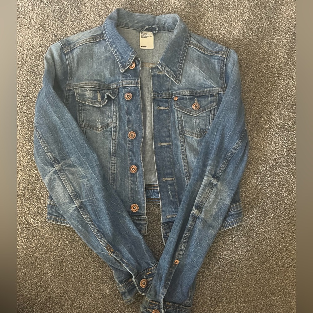 H&M crop Jean jacket